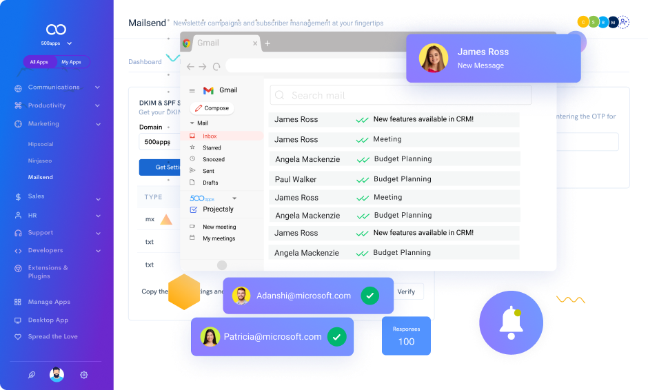Bulk Email Sender | MailSend by 500apps