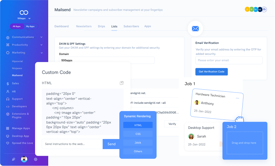 html builder leave note